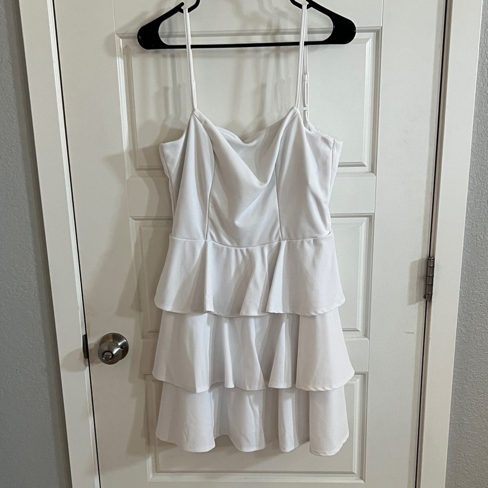 Altar'd State White Tiered Dress
